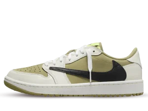 FZ3124-200 Bestseller Air Jordan 1 Low Golf x Travis Scott Neutral Olive