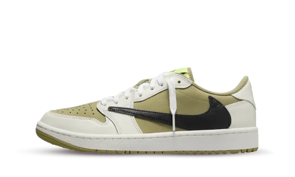 FZ3124-200 Bestseller Air Jordan 1 Low Golf x Travis Scott Neutral Olive